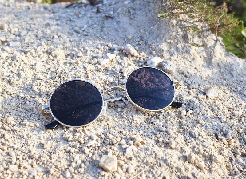 2is OriW Sunglasses Polarized│Vintage Round│Silver Frame│UV400 Protection - Sunglasses - Other Metals Silver