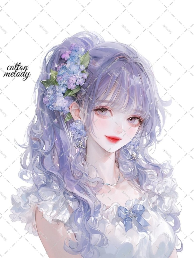 original sticker no.5745 人物ステッカー オリジナルステッカー 人物ステッカー 女の子ステッカー オリジナル人物ステッカー - 貼紙 - 紙 
