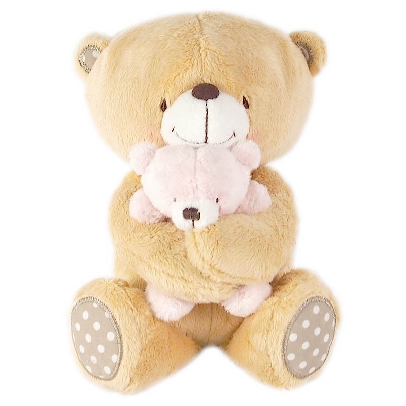 6 inches/hug pink baby fluffy bear [Hallmark-ForeverFriends Hug Series] - ตุ๊กตา - วัสดุอื่นๆ สีทอง