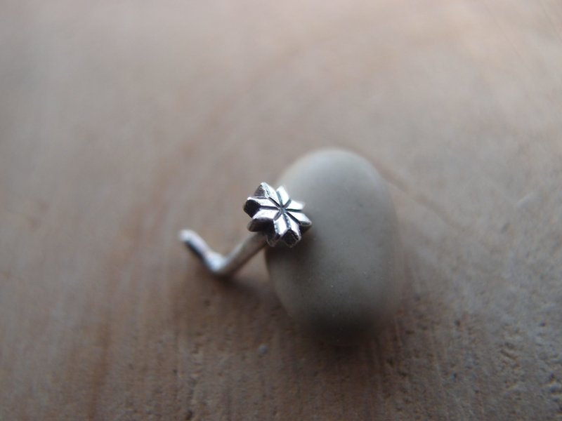 Alatyr Star Sterling Silver Nose Ring Stud - Nose Jewelry - Small Nose Stud - Earrings & Clip-ons - Sterling Silver Silver