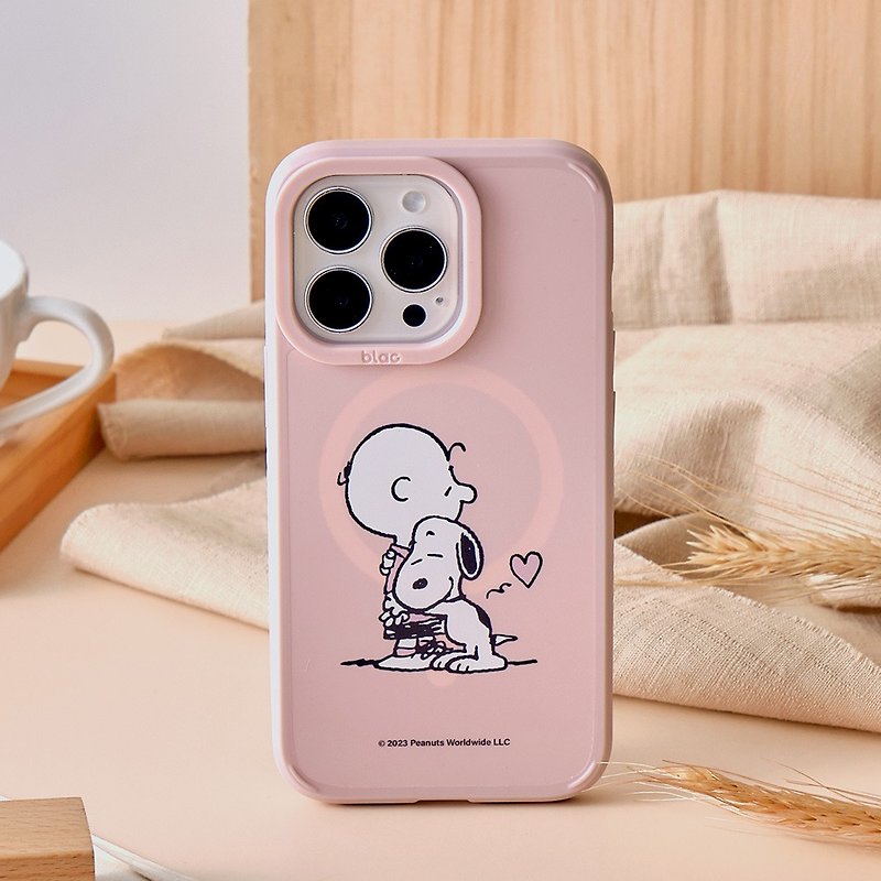SNOOPY Snoopy loves each other canyon tough MagSafe iPhone case - เคส/ซองมือถือ - ซิลิคอน หลากหลายสี