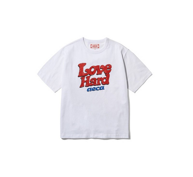 AECA Love Hard Half Sleeve用力愛短袖上衣 - 男装 T 恤 - 其他材質 多色