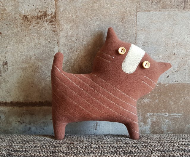 デジタル】布人形 猫の型紙 PDF 縫いぐるみ人形チュートリアル 英語