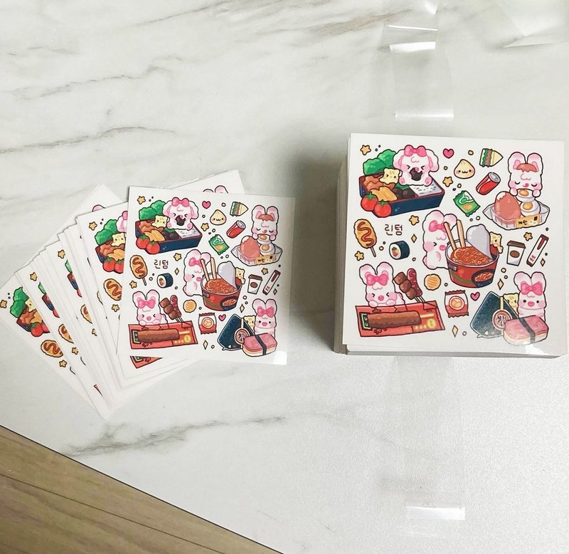 Toto's convenience store food - Korean Cute Diary Stickers (lintam) - 貼紙 - 紙 多色