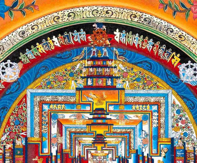 仏教カラチャクラマンダラ – 平和の象徴 - ショップ Boudha