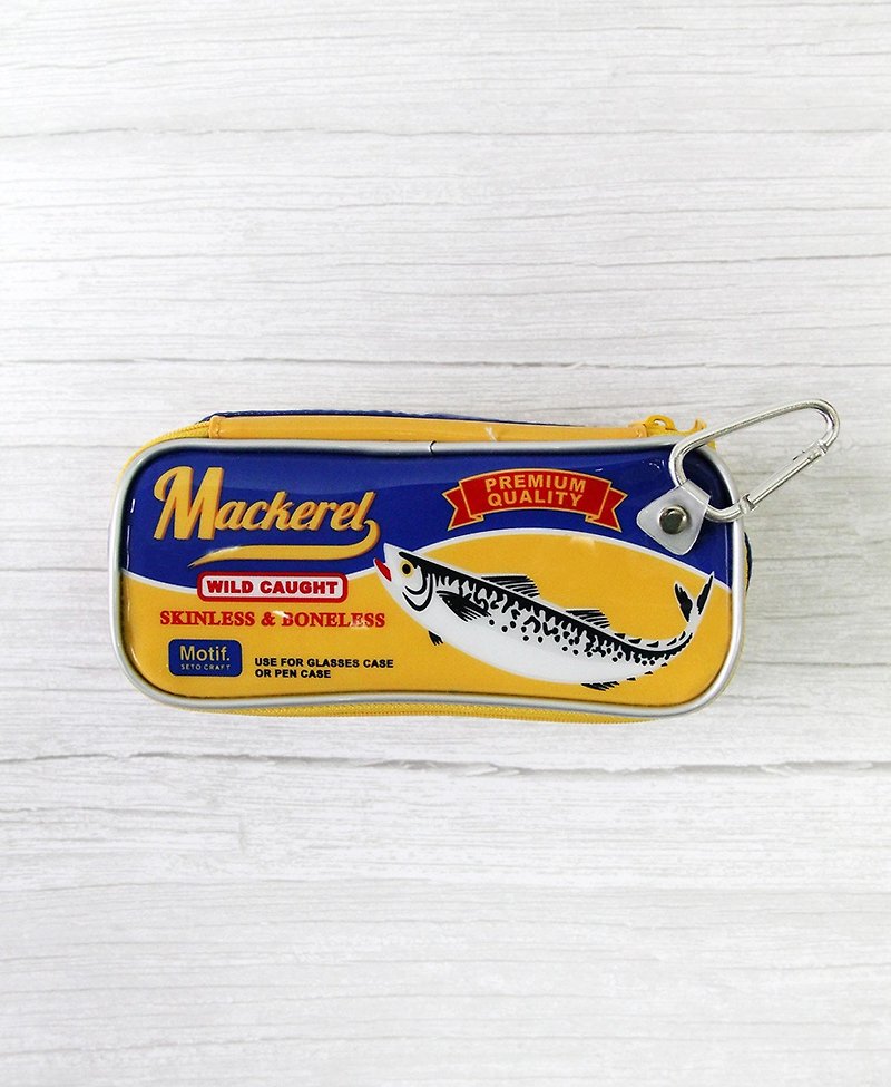 日本Magnets歐洲復古風格魚罐頭造型可懸掛眼鏡盒/筆盒(鯖魚款)