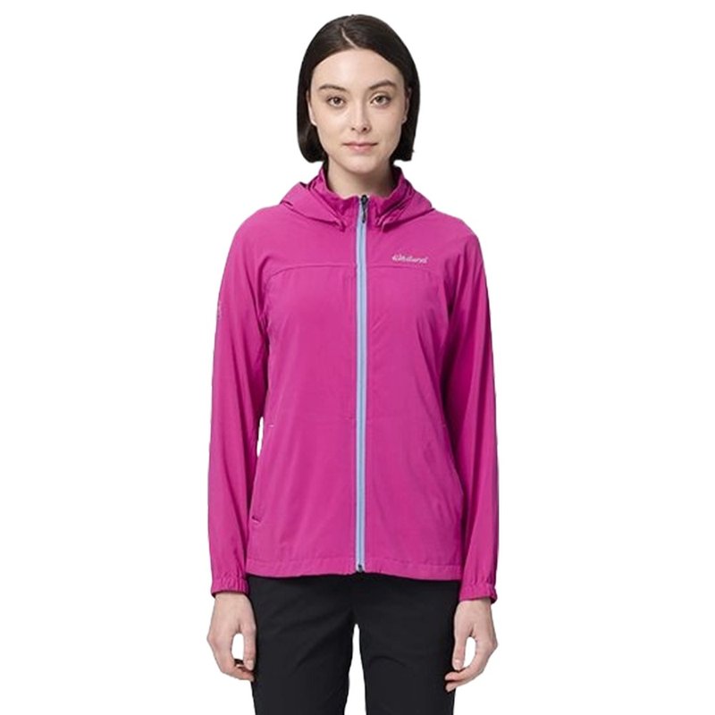 【Wildland】Ice Silk Cooling UPF 30+ Functional Jacket for Women 0B21931-171 Bordeaux Red - เสื้อแจ็คเก็ต - เส้นใยสังเคราะห์ สีม่วง