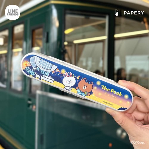 PAPERY.ART 環保餐具套裝 LINE FRIENDS HK SUMMER CHILL STUNNING NIGHT