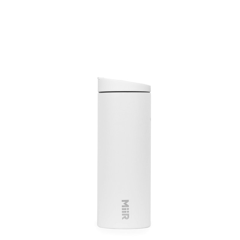 MiiR Vacuum-Insulated (stays hot/cold) Travel Tumbler 16oz/473ml White - กระบอกน้ำร้อน - สแตนเลส ขาว