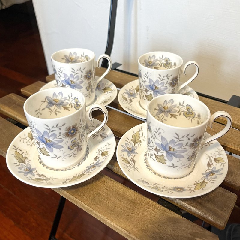 •DANIEL• 歐美老件 RIDGWAY MELISANDE系列 英國精緻骨瓷咖啡杯 - 水瓶/水壺 - 其他金屬 白色