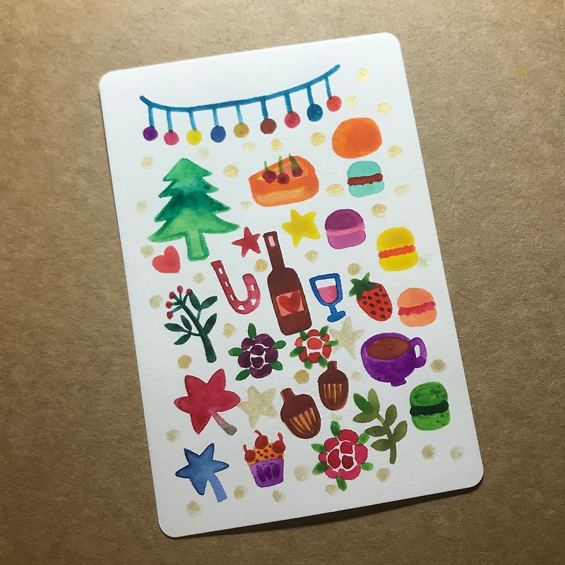 聖誕快樂 - 心意卡/卡片 - 紙 白色
