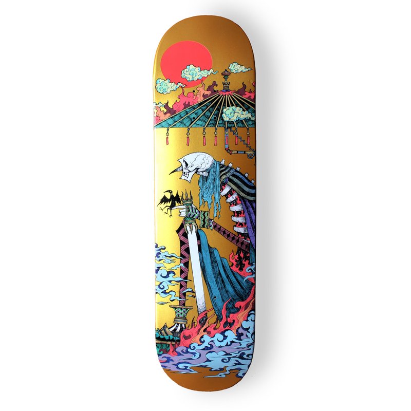 【 日本文様をアップデートする 】大志　コラボスケボーデッキ - 海報/掛畫/掛布 - 木頭 多色