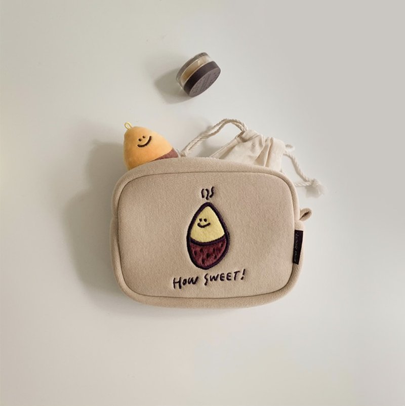 [Spot] Kumi Pouch Storage Pouch - Toiletry Bags & Pouches - Cotton & Hemp Khaki