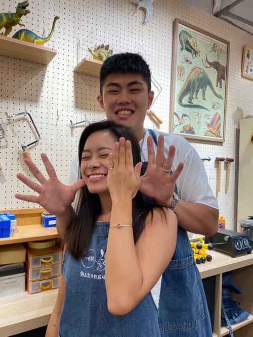 二毛銀（Nimou Jewelry） 【純銀-手作戒指】文化幣可 / 臺北金工 / 聖誕節首選 / 客製化