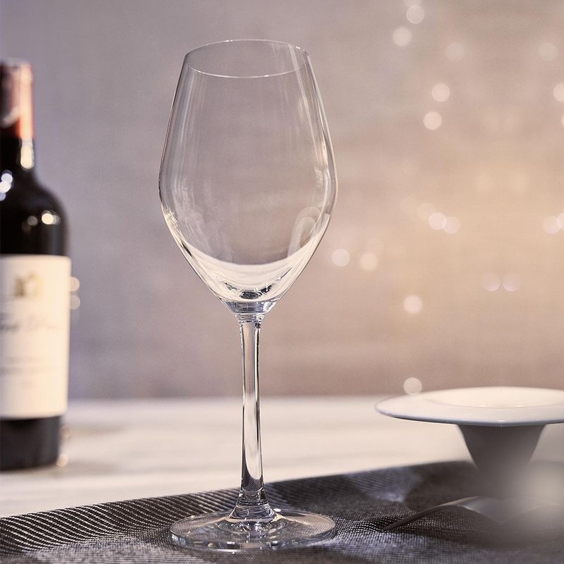 Sante 紅白酒杯 420cc - 酒杯/酒器 - 玻璃 白色