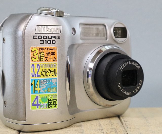 完動品】 Nikon coolpix 3100 コンパクトデジタルカメラ S/N 2635687 P019 - ショップ mi-na カメラ・チェキ  - Pinkoi