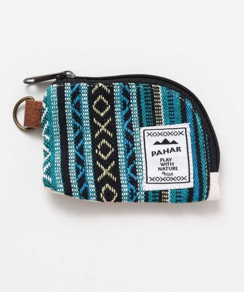 [Popular pre-order] Nepalese woven totem leather mini wallet (five colors) NSRP2126 country - กระเป๋าใส่เหรียญ - วัสดุอื่นๆ หลากหลายสี