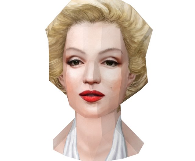 かわいいヘッドペーパーモデル]マリリンモンローマリリンモンロー世界