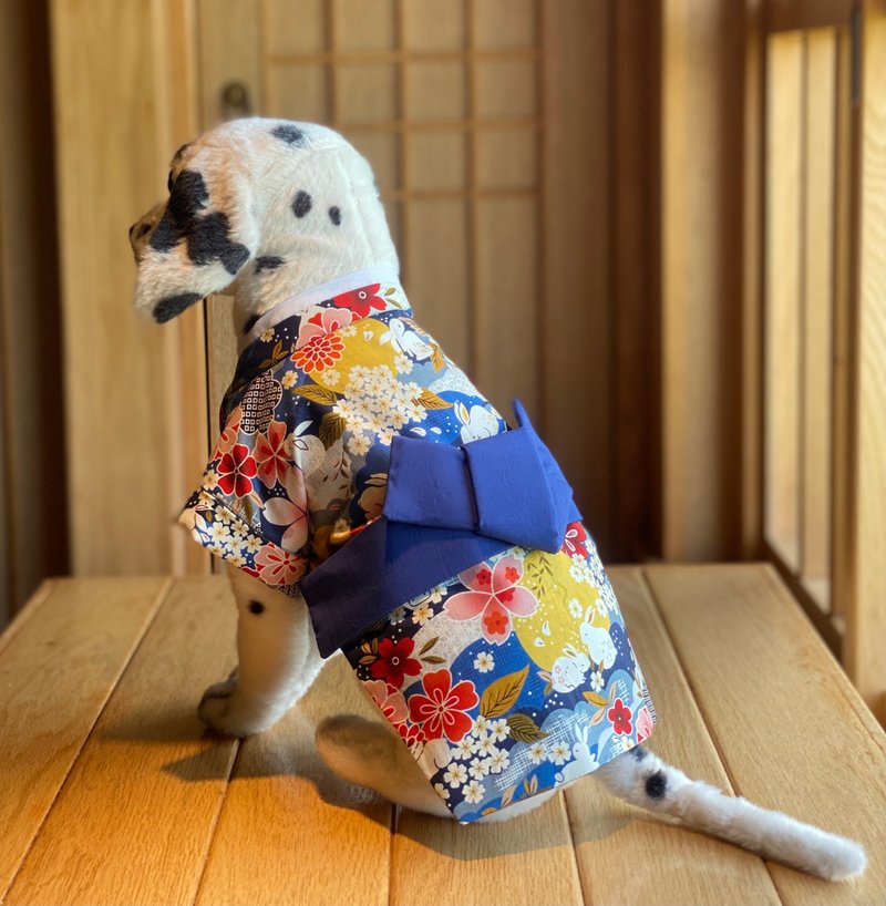寵物浴衣套裝-花花世界 - 寵物衣服 - 棉．麻 