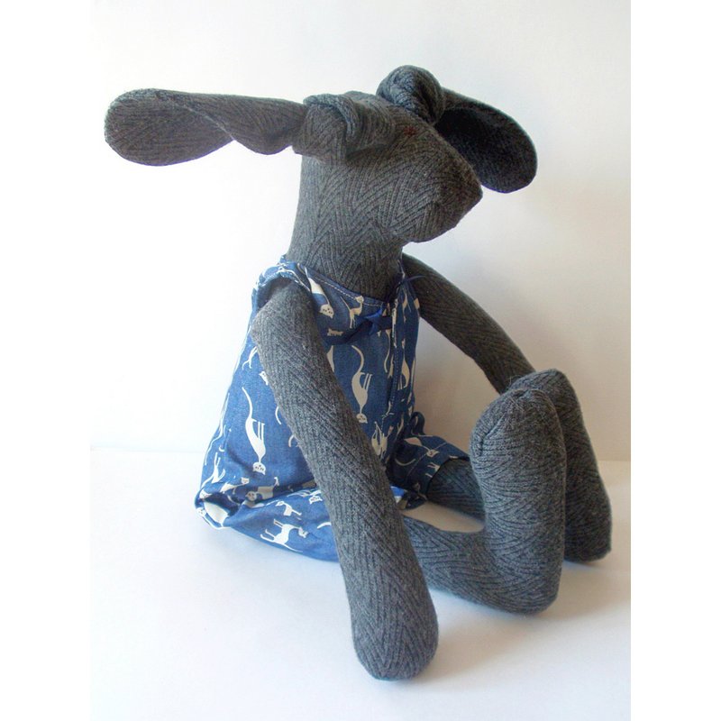 Bunny rabbit toy - 寶寶/兒童玩具/玩偶 - 羊毛 藍色