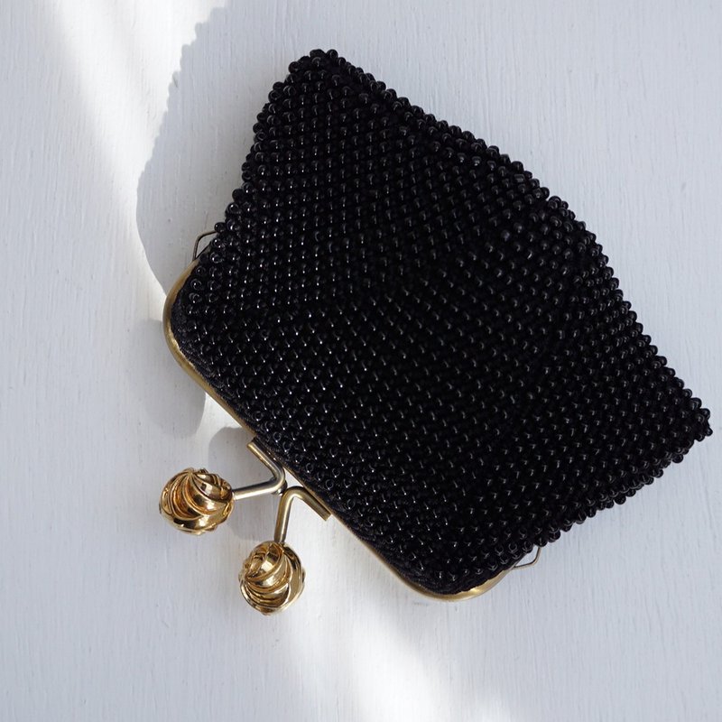 巴巴手工珠子鉤針方包 No.1610 - 錢包/皮夾/長短夾 - 其他材質 金色