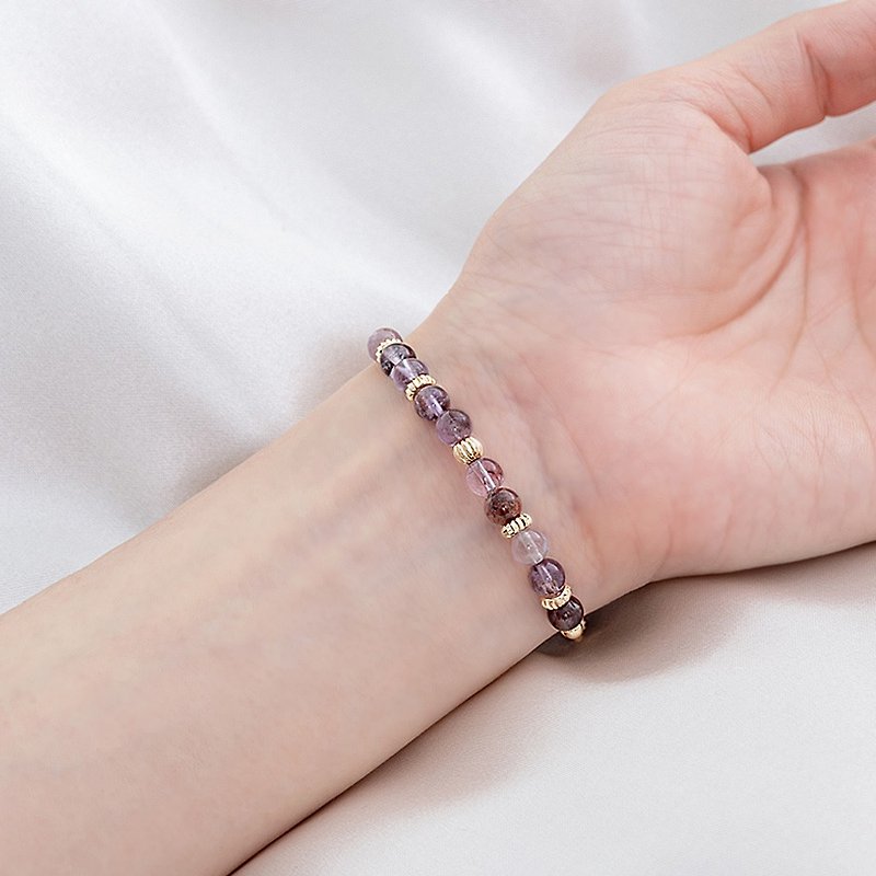 Flowing Power‧Purple Ghost Crystal Bracelet-E40030 - Bracelets - Crystal 