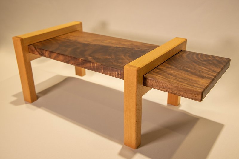 [Must be wood] Solid wood combination rack | screen rack | storage rack | elevated shelf - กล่องเก็บของ - ไม้ สีนำ้ตาล