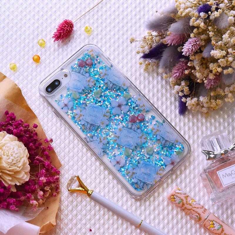 [Blue Ocean] ONOR quicksand mobile phone case for iPhone 6/6s/7/8 plus - Phone Cases - Plastic Multicolor