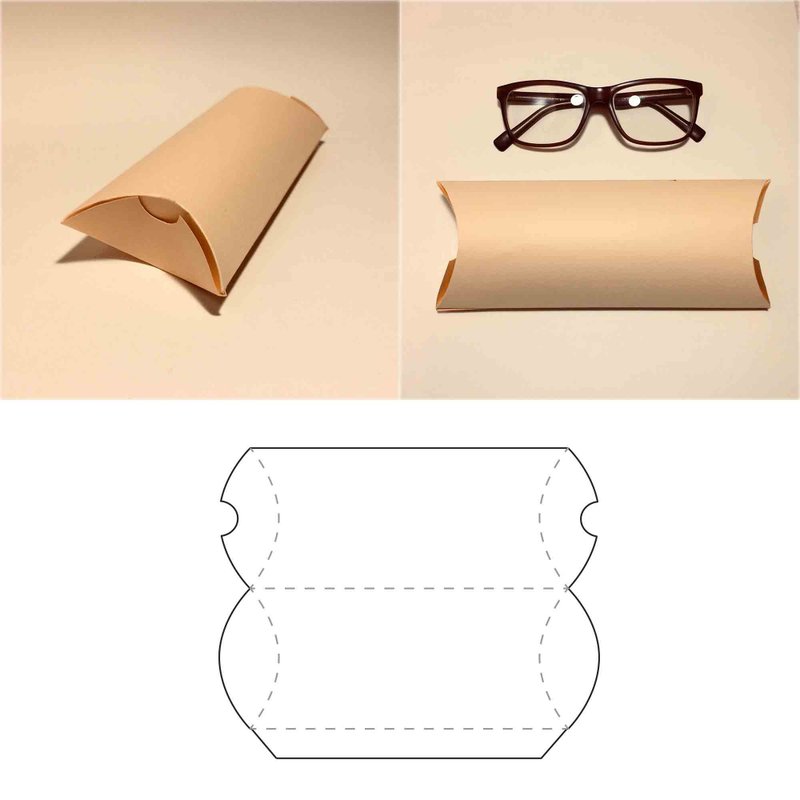 Glasses case template, glasses holder, glasses box, glasses gift box, SVG, PDF, - 圖文模板設計 - 其他材質 
