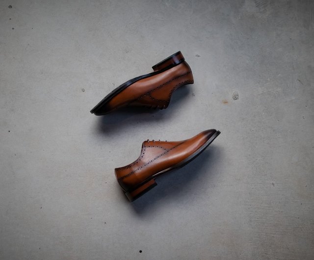 ダークブラウン レザー オックスフォードシューズ Whoop'-de-doo' メンズ 通販 Whoop-de-doo COSTUME NO AGE