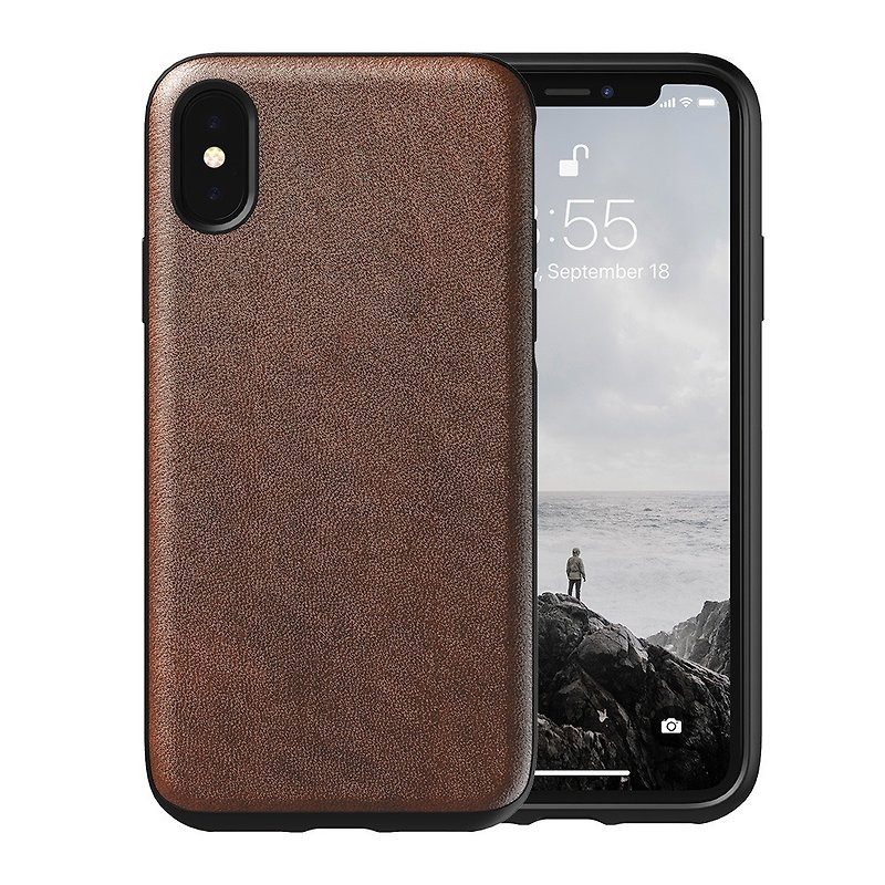 American NOMAD iPhone Xs Max Classic Leather Drop Protection Case - (855848007694) - เคส/ซองมือถือ - หนังแท้ 