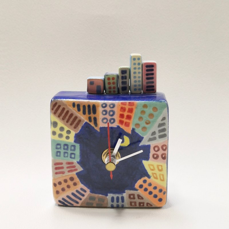 City timepiece - Clocks - Pottery Multicolor