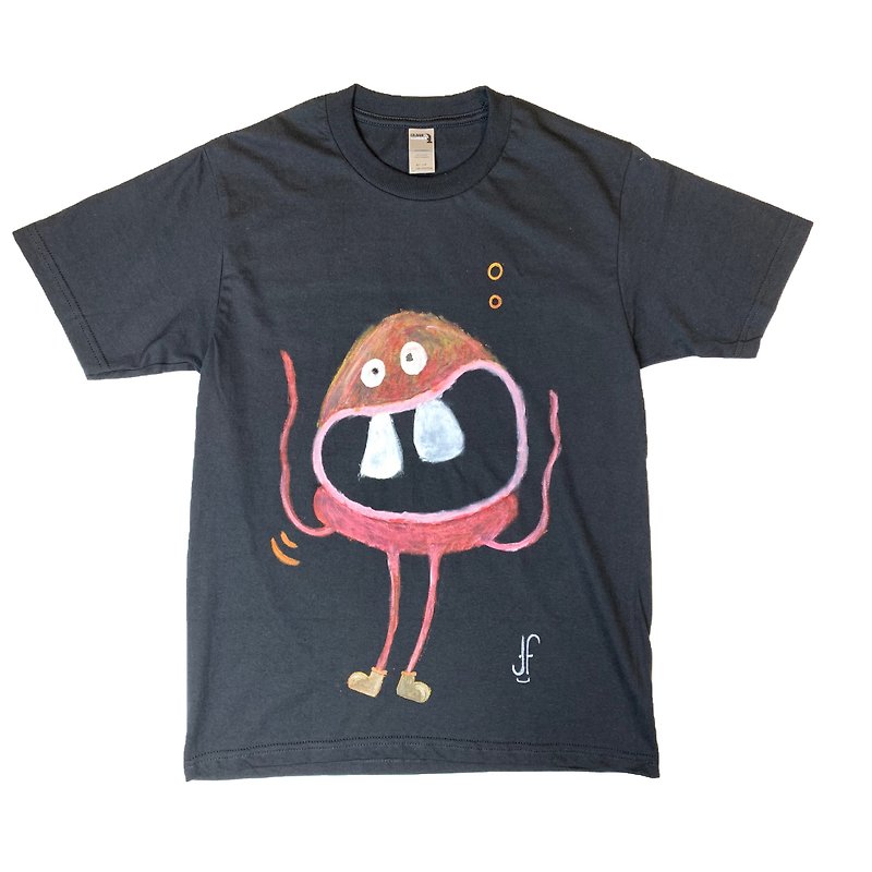 Pure hand-painted | Neutral short-sleeved T-shirt | Toothy sea urchin - เสื้อยืดผู้ชาย - ผ้าฝ้าย/ผ้าลินิน หลากหลายสี