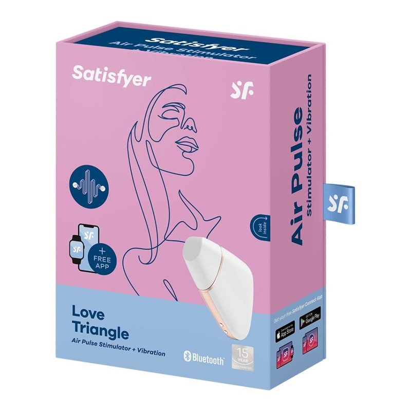 Love Triangle App-Controlled Clitoral Suction Vibrator - สินค้าผู้ใหญ่ - ซิลิคอน หลากหลายสี