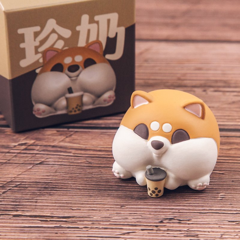 Millet Shiba Inu Avazhen Milk Box Play / Cure and Cute - ตุ๊กตา - เรซิน สีนำ้ตาล