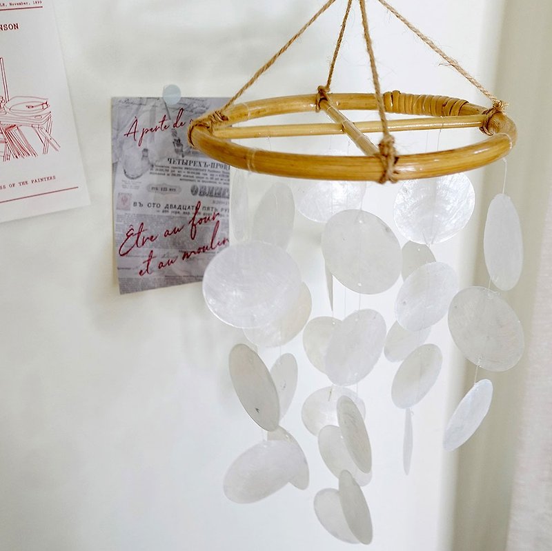 [DIY Handmade] Natural Shell Wind Chime Gift Box DIY Home Decoration Full Video Teaching - อื่นๆ - เปลือกหอย ขาว