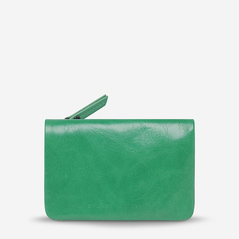 Is now better short clip/ emerald - Wallets - Genuine Leather Green