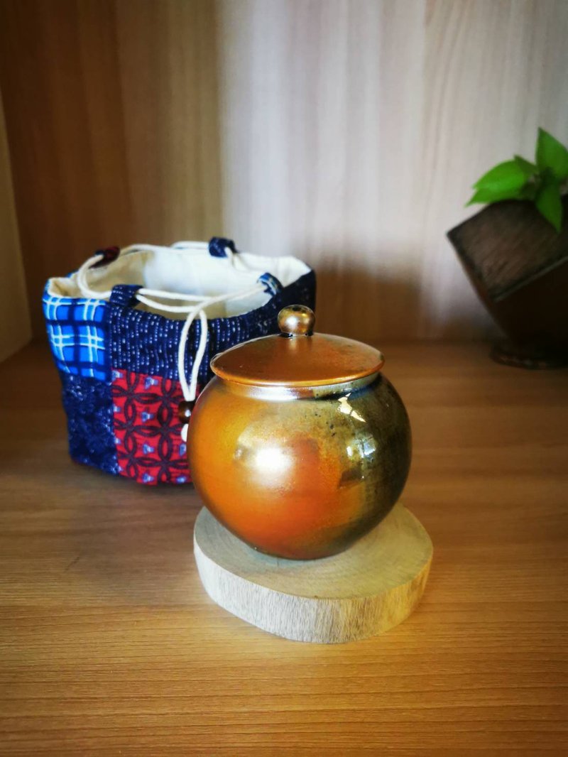 柴燒小茶葉罐 - 其他 - 陶 