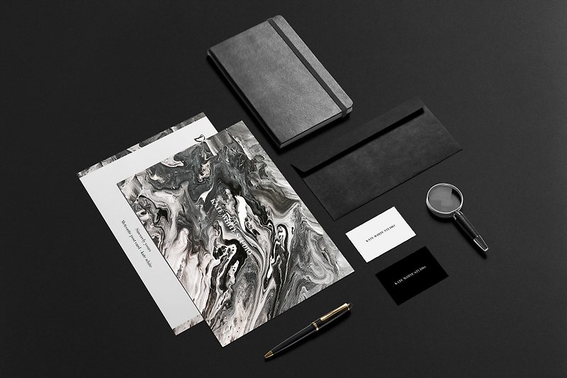 Meteorite - Cards & Postcards - Other Materials Black