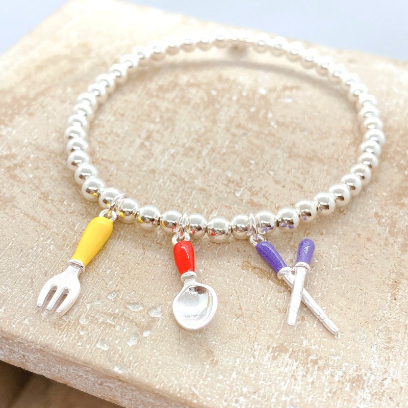 Tableware Silver 925 Bracelet - สร้อยข้อมือ - เงินแท้ สีเงิน