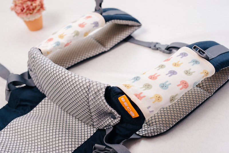 Sixfold yarn back towel saliva towel (pair)-ウサギフェイス color rabbit - Bibs - Cotton & Hemp 