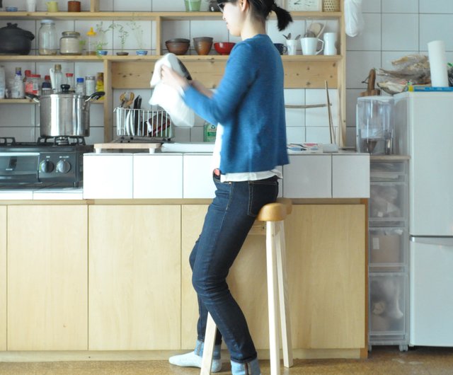 キッチンスツール マタ美 SH670【木枠】ナチュラル【張地】合成皮革