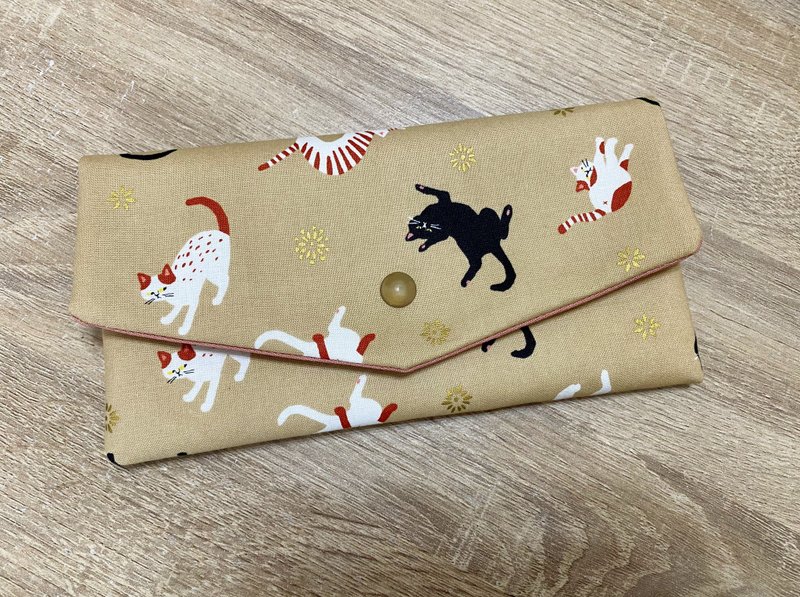 喵咪 紅包袋  口罩收納袋  存摺包   多功能小包 可愛獨家款 - 紅包袋/春聯 - 棉．麻 