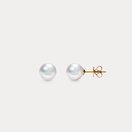 瑭果盒珠寶·設計 La Bonbonnière Jewelry Classique | 5-8.5mm 經典簡約 日本Akoya海水珍珠18K耳環