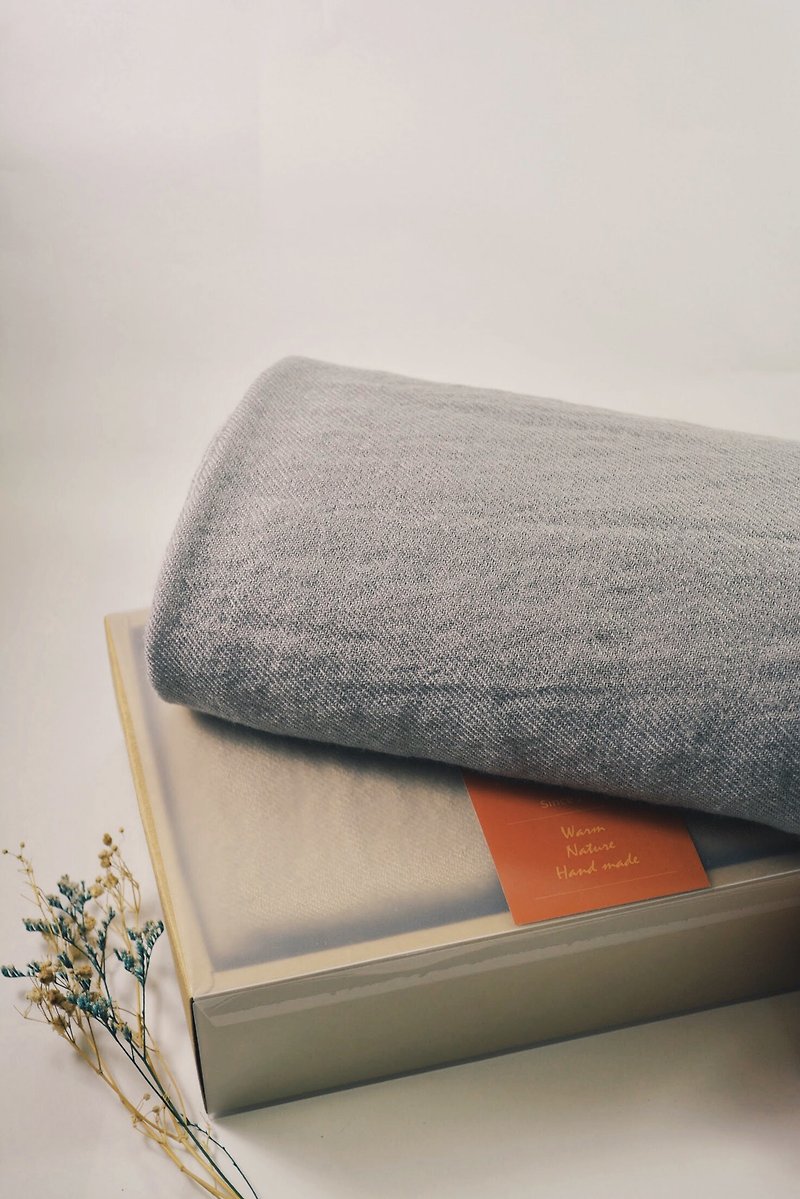 The temperature of the earth-blessing-100% wool scarf gift box - ผ้าพันคอถัก - ขนแกะ 