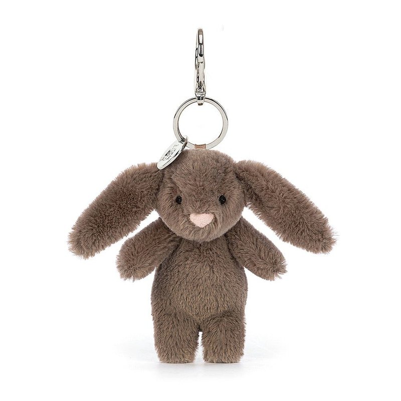 Jellycat Bashful Bunny Truffle Bag Charm - Charms - Polyester Brown