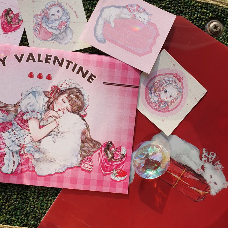 Valentine special PACK - 信封/信紙 - 紙 粉紅色