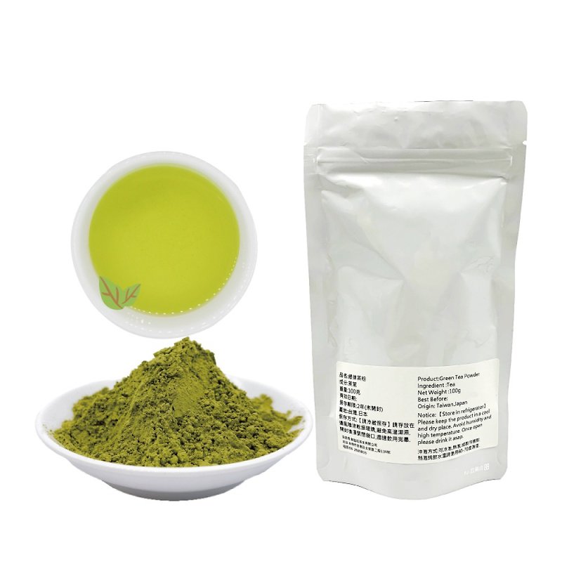 Ground and extracted matcha powder 100g bag + free sealed jar Japanese steamed green tea imported from original packaging - อาหารเสริมและผลิตภัณฑ์สุขภาพ - สารสกัดไม้ก๊อก 