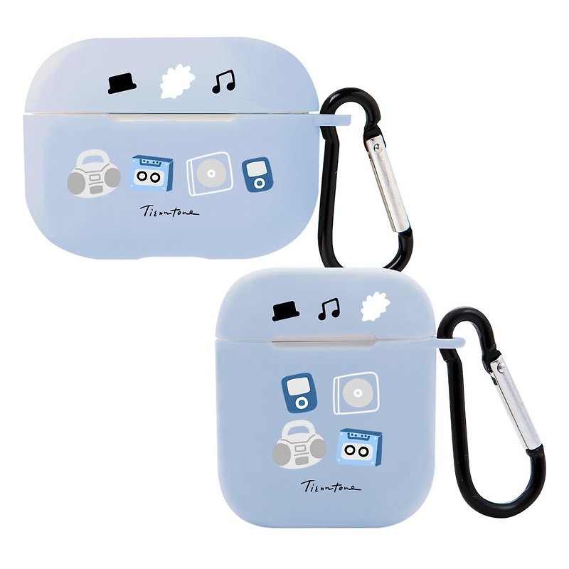 Tienntone BGM AirPods Case - Headphones & Earbuds Storage - Plastic Blue