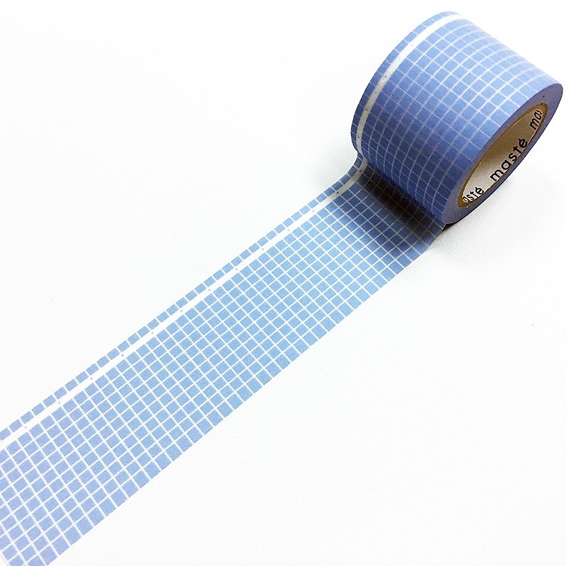 maste Draw Me Masking Tape．Memo Grid【Blue (MSTI-FA01-BL)】 - มาสกิ้งเทป - กระดาษ สีน้ำเงิน